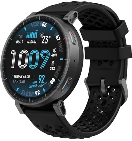 Amazfit Active Max 48mm Smartwatch 1,5'' AMOLED, 25 Giorni Autonomia, Mappe Offline, NFC, GPS, 4GB di Memoria, 170+ Sportive, 5 ATM, Monitoraggio Fitness, Sonno & Battito per Android/iPhone