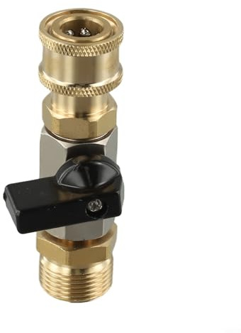 Adaptateur Quick-Connect pour nettoyeur haute pression, coupleur en laiton avec joint pivotant à 360°, ensemble de buses compatible avec les systèmes de pistolet à eau (A)