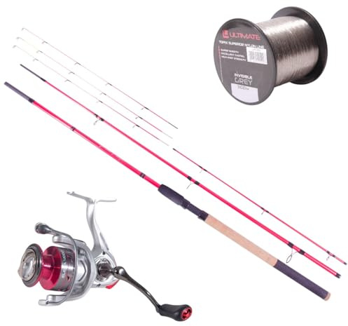 Ultimate Pink Set De Caña Feeder 3 M (40-80 G) - Kit para Pez Blanco