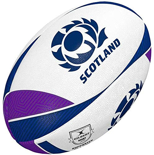 Gilbert scotland supporter rugby ball [white/purple] size 5
