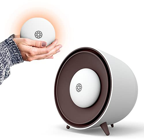 Värme Portable Space Heater by Nordic Hygge - Small Heating Fan & Space Heater for Desk or Room with Detachable Hand Warmer for Home and Office| Safe Tip Over & Overheat Protection | 6 x 6 x 5, White