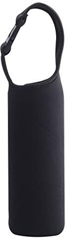 Verbena Linn, borsa a chiusura lampo per bottiglia di acqua riutilizzabile, isolamento termico professionale, custodia isolante portatile con chiusura a scatto, per 500 ml, diametro 6 – 8 cm, 5 colori