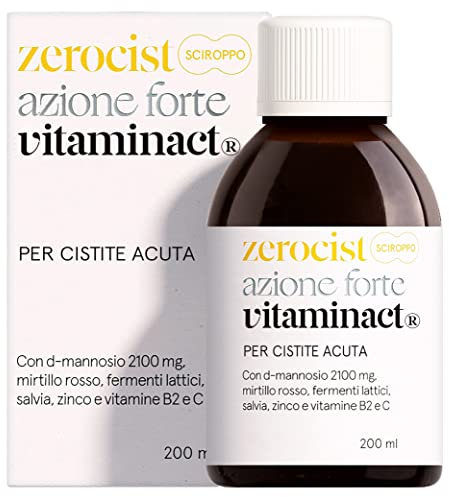Cistite Cronica - d mannosio Puro - mirtillo rosso- Lactobacillus- per Infezioni Vie Urinarie, Dolori, Candida. con Salvia, Vitamine C, B2 e Zinco