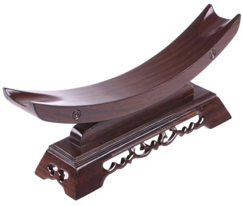 Plateau De Support D'épée Sculpté en Bois De Santal, Présentoir D'épée en Bois, Support De Katana, Croissant De Collection, Support D'exposition en Bois