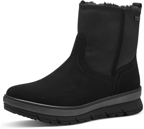 Jana Donna Stivali Invernali Senza Tacco Idrorepellenti Vegani, Nero (Black), 38 EU