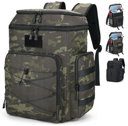 Sac a Dos Isotherme Sac a Dos glaciere Isotherme 30L - Glacière à Sac à Dos doublement étanche: Grand isolé Thermique Sac à Dos Isotherme Adulte,BBQ/Camping/Pique-Nique/Randonnée,Ventilateur noirA