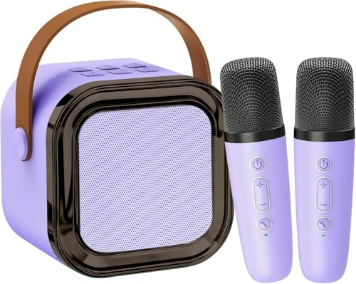 Canta Tu Karaoke con Microfono per Bambini, Cassa Bluetooth Portatile con Microfono Wireless, Regalo di Compleanno o Natale per Bambina 4-14 Anni, Perfetto per Cantare in Famiglia o con Amichetti