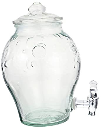 PRETYZOOM Frascos De Vidrio Hermético Transparente para Vino Whisky Brandy Ron Capacidad Grande para Bodas y Fiestas