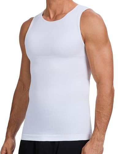 HANERDUN Camiseta de Compresión Hombre Camisetas Reductora Adelgazante Compression Shirt