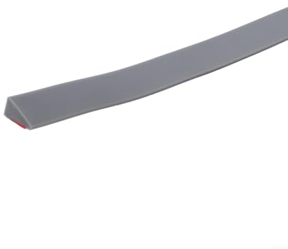 Honseadek Bande de seuil en silicone souple pour robot balayeur ou transition de porte, tapis d'escalade découpable et barrière de rétention d'eau antidérapante simple