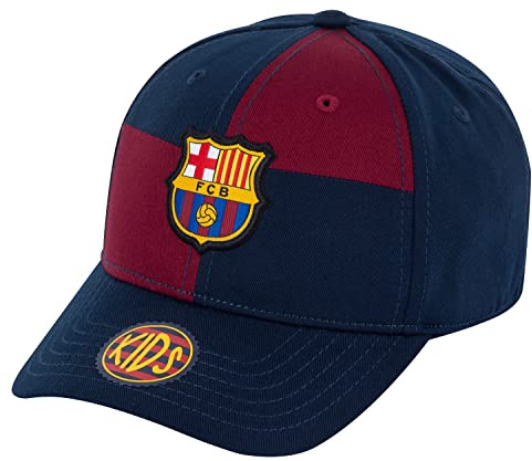 FC Barcelone Barça Barnkeps - officiell kollektion för barn pojke, Färg: blå, One Size