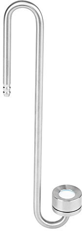 Edelstahl CO2 Diffusor Kohlendioxyd Diffusor Zerstäuber CO2 Zerstäuber Blasenzähler mit U-förmigem Verbindungsrohr für Aquarium Pflanzen (20cm)