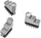 3 Stück K11–80 Innenbackenfutter selbstzentrierende Metall-Drehfutter-Backen Metallfutter-Drehmaschinen-Teile
