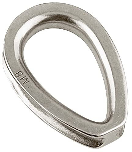 OPIOL QUALITY® Kausche 4 mm Schwere Ausführung Edelstahl A4 (1 Stück) Kauschen Drahtseilkauschen Drahtseil-Kausche für Seil Drahtseil