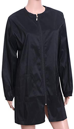 Beaupretty Herren Rasierschürze Wasserdicht Friseurumhang Mit Reißverschluss Salon Schürze Für Haarschnitt Und Kosmetik Studio