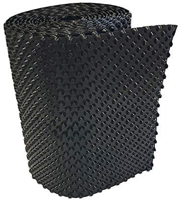 Bande à picots 0,5 m x 20 m - Film à picots - Drainage - Protection des murs de base - 400 g/m² - Professionnel