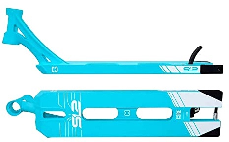 Core SL2 Forged Stunt-Scooter Park I Hybrid Deck 20x 5 I Box Ends I Freestsyle I Jugendliche I alu I ab 8 Jahren I Trick I Tret I Roller (Hellblau)