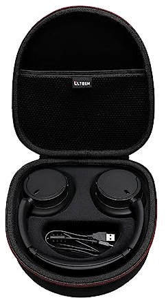 L LTGEM Hard Headphone Case for Sony WH-CH720N/ WH-CH700N/ WH-CH710N Wireless Noise Cancelling Headphones Portable Travel Headphone Storage Cover Bag Black