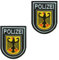 2 Stück Gold POLIZEI Schild Lustige Patch Abnehmbare Aufnäher mit Stickerei Flagge Patch Applikation für Kleidung Baseballkappe Rucksäcke Draussen Taschen Jacke Weste