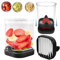 Fruit Slicer | Strawberry Slicer | Banana Slicer | Grape Cutter | Egg Slicer | Detachable Fruit Cutter Slicer with Push Plate for Vegetable Fruit Salad Kitchen Gadget