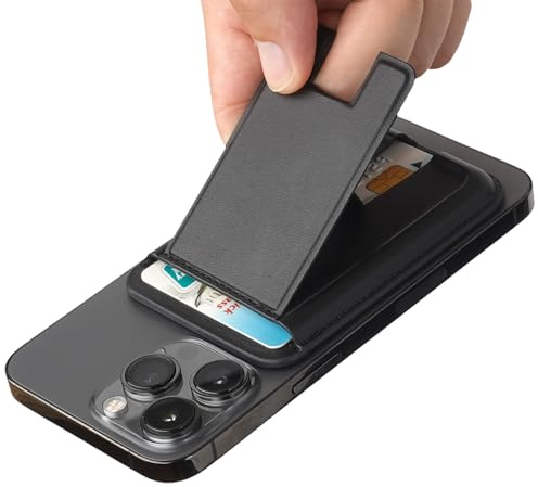 Générique Portefeuille Support Téléphone - Support Magnétique Porte-Cartes Intégré pour Smartphone,Accessoire Portable pour Voyage Sport Extérieur Maison Étude Femmes Hommes