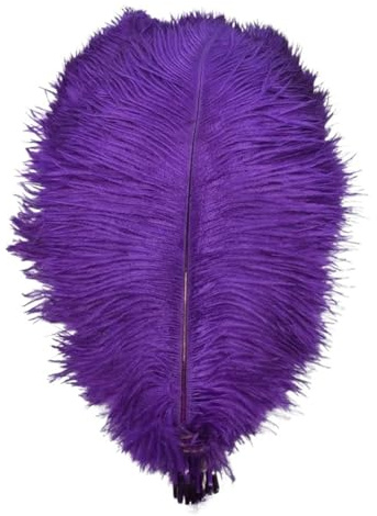 LUYSGBXR 35–40 cm fjädrar för hantverk, hotell, fest, bröllopsdekorationer, svarta och vita fjädrar (PURPLE, 10 st)