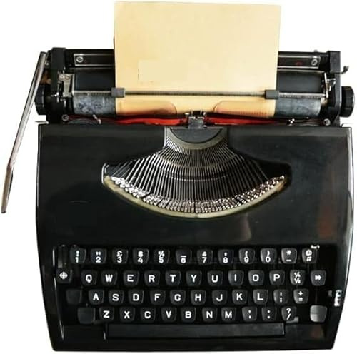 Vintage manuell skrivmaskin - Bärbar plåtskrivare för tydlig handstil, inkluderar bläckband | Retro mekanisk engelsk skrivmaskin med bärväska för brev och kreativt skrivande