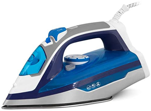 Plancha de vapor. Potencia 2600W. Suela de cerámica. Depósito de 350 ml. Función planchado en seco.