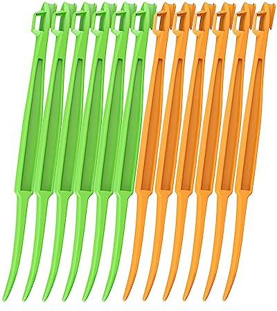 BINCKIN Citrus Peeler for Oranges, Orange Peeler Tool for Fruit Lemon Mango Banana, Plastic Fruit Peelers Easy Open (12 PCS Orange Peeler, 12 PCS)