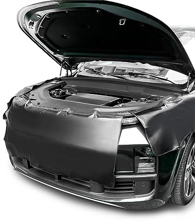 QWORK® Lot de 3 Tapis de Protectio pour Aile de voiture, Résistant à la graisse et aux rayures, Idéal pour les réparations de voitures en atelier