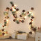 SHareconn 2PCS 6FT(2 * 180cm) Artificial Christmas Garland with Prelit Lights,Snow Pine Cone&Red Berry String for Mantle Stairs Fireplace Xmas Decorations/Indoor Outdoor Christmas Decor,Snow
