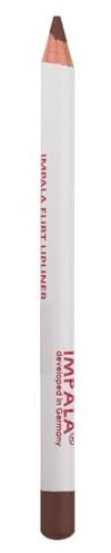 IMPALA | Lippenkonturenstift Nº 128 Chocolate lipliner | Cremiger, wasserfester Langzeit-Lippenstift | Volumen-Effekt für die Lippen | Matte Langzeit-Lippenstifte, Professionelles Make-up