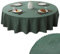Tischdecke Rund 120 cm Wasserdicht Öldicht Tischdecke Abwaschbar Rund Polyester Fleckschutz Table Cloth für Esszimmer Garten Party Hochzeiten oder HaushalX (Grüne Tischdecke)