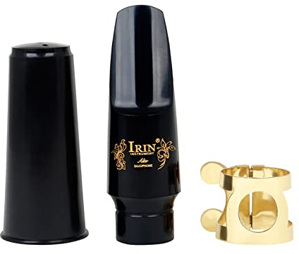 Set di bocchini per sassofono ABS 4C, in bachelite, legatura laccata oro, adatto per principianti e intermedi