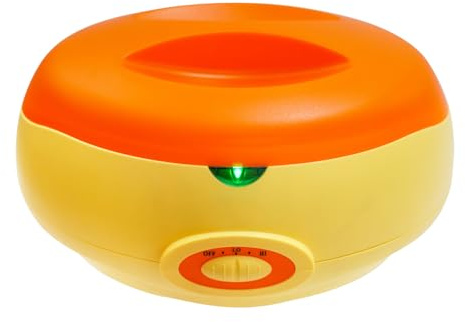 Bagno di paraffina da 4400 ml per la cura della bellezza, bagno di paraffina per mani e piedi, grande scioglimento elettrico per cera (arancione)