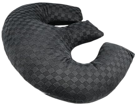 perfeclan Beauty Chest Pillow Hollow Portable Lightweight Comfortable Breast Support Pillow SPA Massage Chest Cushion for Sleeping Spas, Black