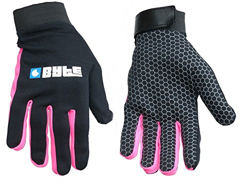 BYTE SKIN FIT HOCKEY GLOVES BLACK PINK (XSMALL)