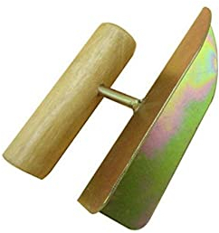 LONGSAO Trockenbau Innen- / Außeneckenwerkzeug mit Holzgriff - Perfekte 90-Grad-Ecke Trockenbau-Finish Verzinkte Eckenkelle-for_Outer_Corner_1PC