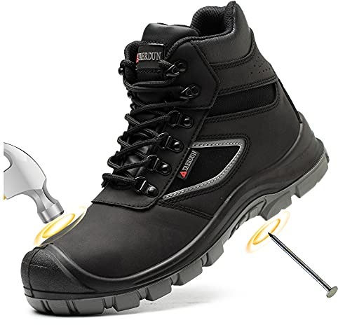 TAERDUN Steel Toe Boots for Men Waterproof Work Safety Shoes Non-slip Breathable Comfort Lightweight, Industrial & Construction Shoes, Welding Boots Boots Botas de Trabajo Puncture Proof Shoes