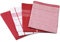 Gözze - Geschirrtuch-Set, 4-teilig, 100% Baumwoll-Jacquard-Stoff, hohe Materialdichte (200 g/m²), 50 x 70 cm - Rot