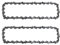 AAAQQ 8 Inch Polesaw Chain fits for Sun Joe SWJ800E SWJ806E SWJ802E Replacement Chain for WEN 4019 Greenworks 20302 20192 Oregon S33 Chainsaw - 3/8 -.050 - 33 DL(2 pcs)