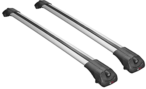 Compatible con Ford Grand C-Max 2011 – 2019 Baca Coche Barras Portaequipajes ACE-1 Gris