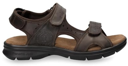 Panama Jack Hombre Salton Basics Sandalias de Piel Marrón Para Caminar al Aire Libre