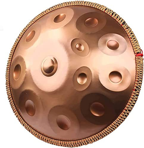 Strumento A Tamburo Handpan Da 9/10/12 Note, Tamburo A Mano In Acciaio 432 Hz Re Minore 12 Note Da 22 Pollici, Supporto Per Handpan, Per Tamburo A Pan In Acciaio Per Prestazioni Profess(Size:12 tones)