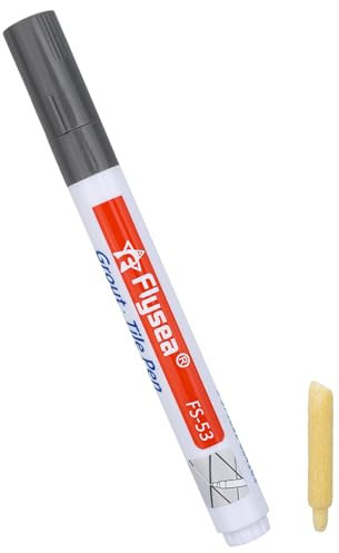 1 PC Rotulador de Lechada para Juntas de Azulejos Tile Grout pen Limpia Juntas Baldosas Suelo Baldosinin Blanqueador Limpiador Azulejos Restaura las Juntas de Baños y Cocinas-Gris