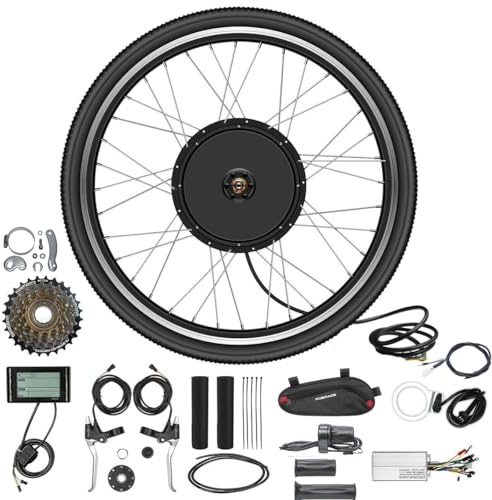 48V 27.5'' 30A Controller Rear wheel Electric Bikes Conversion Kit Hub Motor, Electric Bicycle Motor ,E-bike Cycling Hub with Controller, Bike Bicycle Conversion Tool Kit 7-speed Cassette,SW900 Screen