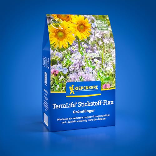 Kiepenkerl TerraLife® Stickstoff-Fixx 1081600 - Gründüngersaatgut zur Verbesserung der Ertragsstabilität - Gründünger, Bodenlockerung, Bodenverbesserer
