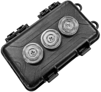 Dafape Auto chiave magnetica Box, portachiavi per sotto auto all'aperto Nascondere una chiave Scatola di immagazzinaggio per SUV Camion al di fuori impermeabile (nero)