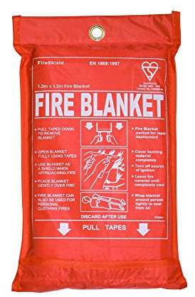 1.2m x 1.2m Soft Case Fire Blanket (Kitemarked)
