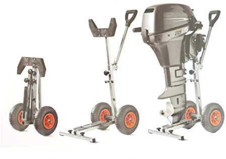 MiDMarine Compact & Portable, Folding Outboard Engine Trolley for Boat Outboard Engines 15HP
